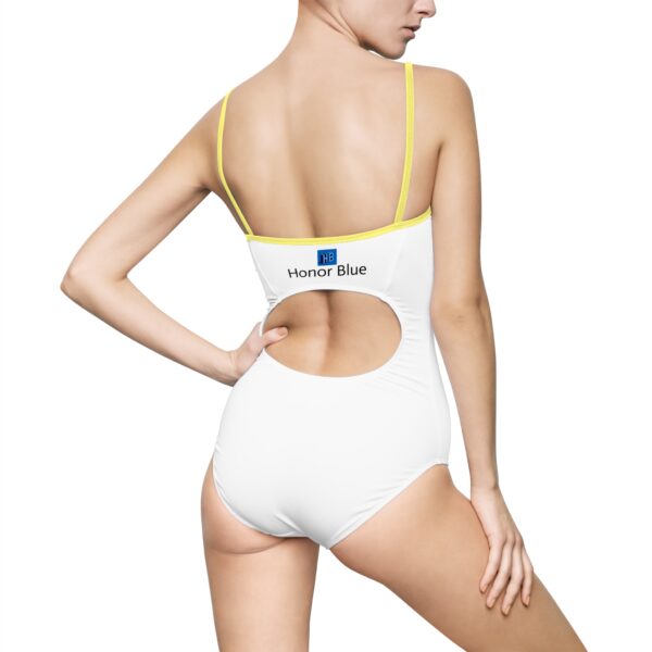 Elegant Women's One-Piece Swimsuit - Honor Blue - Image 18