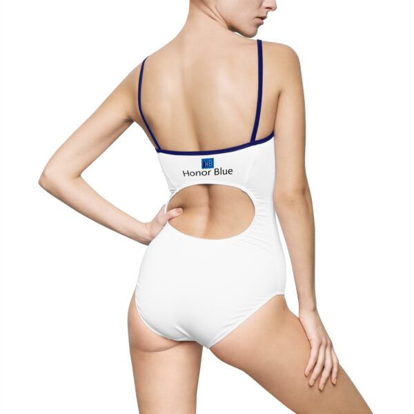 Elegant Women's One-Piece Swimsuit - Honor Blue - Image 26