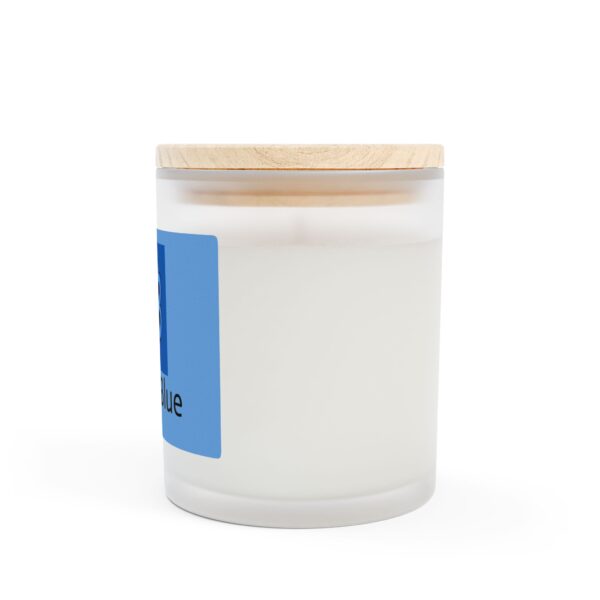 Honor Blue Frosted Glass Candle | 11oz Aromatherapy Candle for Home Decor & Gifting - Image 19