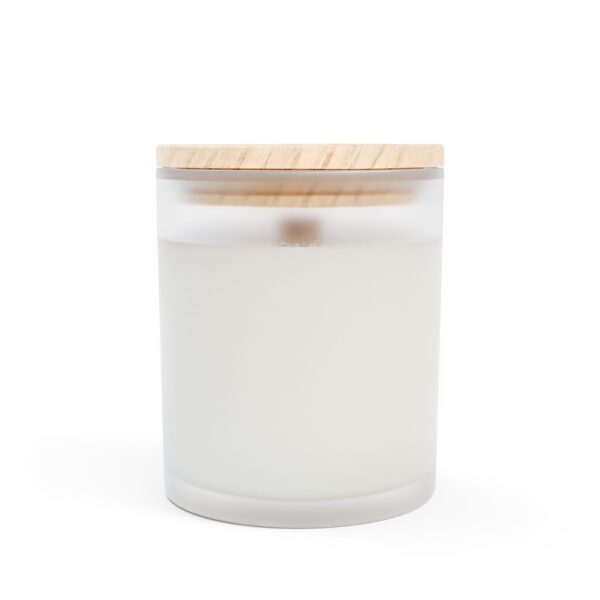 Honor Blue Frosted Glass Candle | 11oz Aromatherapy Candle for Home Decor & Gifting - Image 12