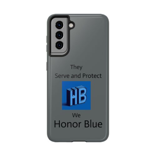 Honor Blue Tough Phone Cases for First Responders, Protective Case, Police Support, Gift for Heroes, Custom Phone Cover