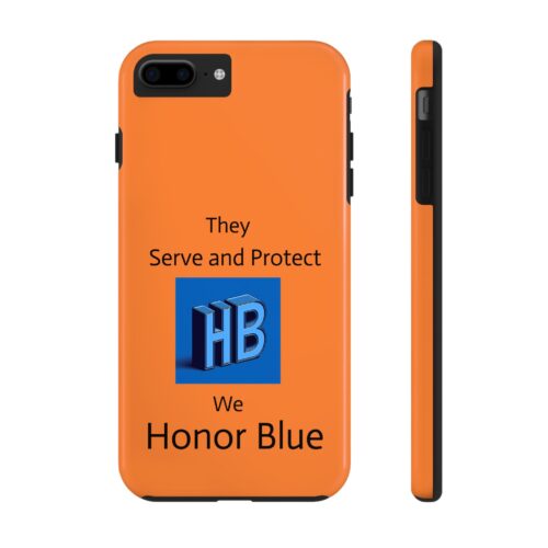 Honor Blue Tough Phone Cases for First Responders, Protective Case, Police Support, Gift for Heroes, Custom Phone Cover