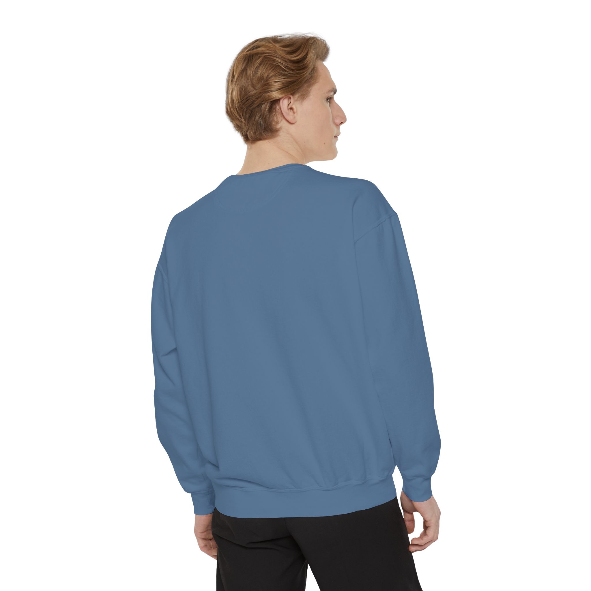 Honor Blue Unisex Garment-Dyed Sweatshirt - Patriotic American Flag Design - Image 32
