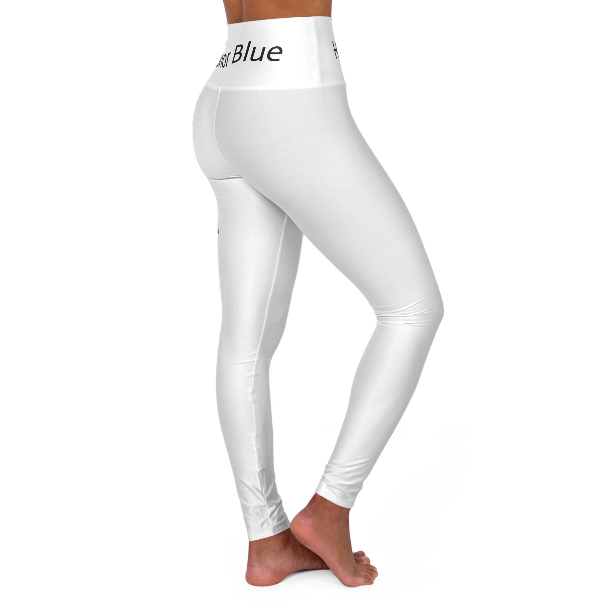 Honor Blue High Waisted Yoga Leggings for Comfort and Style - Image 4