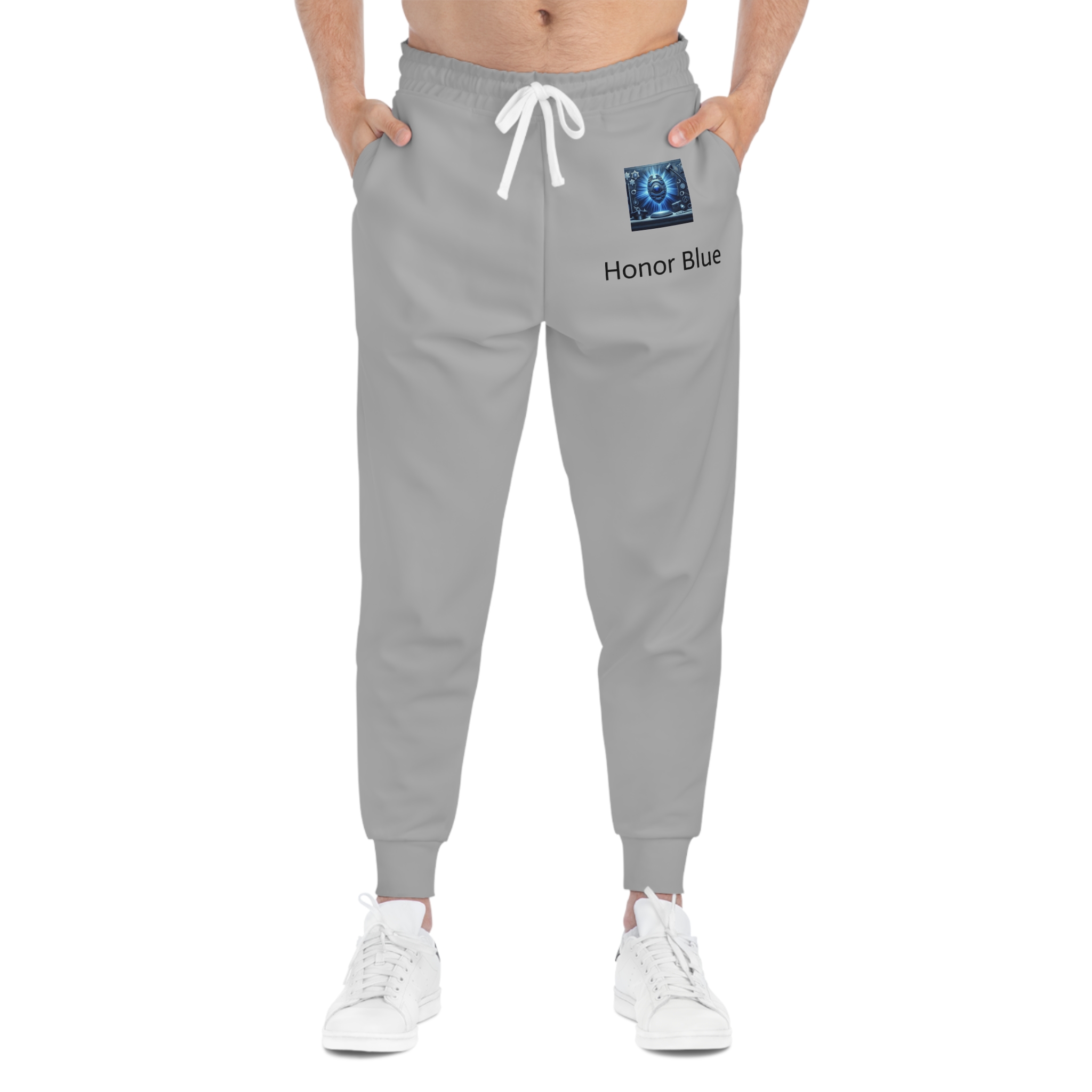 Honor Blue Athletic Joggers - Stylish & Comfortable Sportswear for Active Lifestyle - Image 3