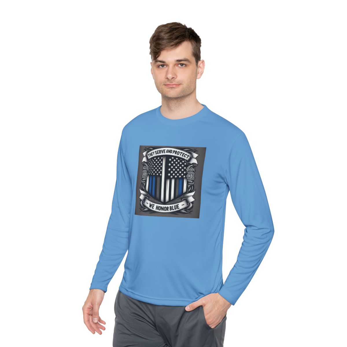 Unisex Lightweight Long Sleeve Tee - Image 11