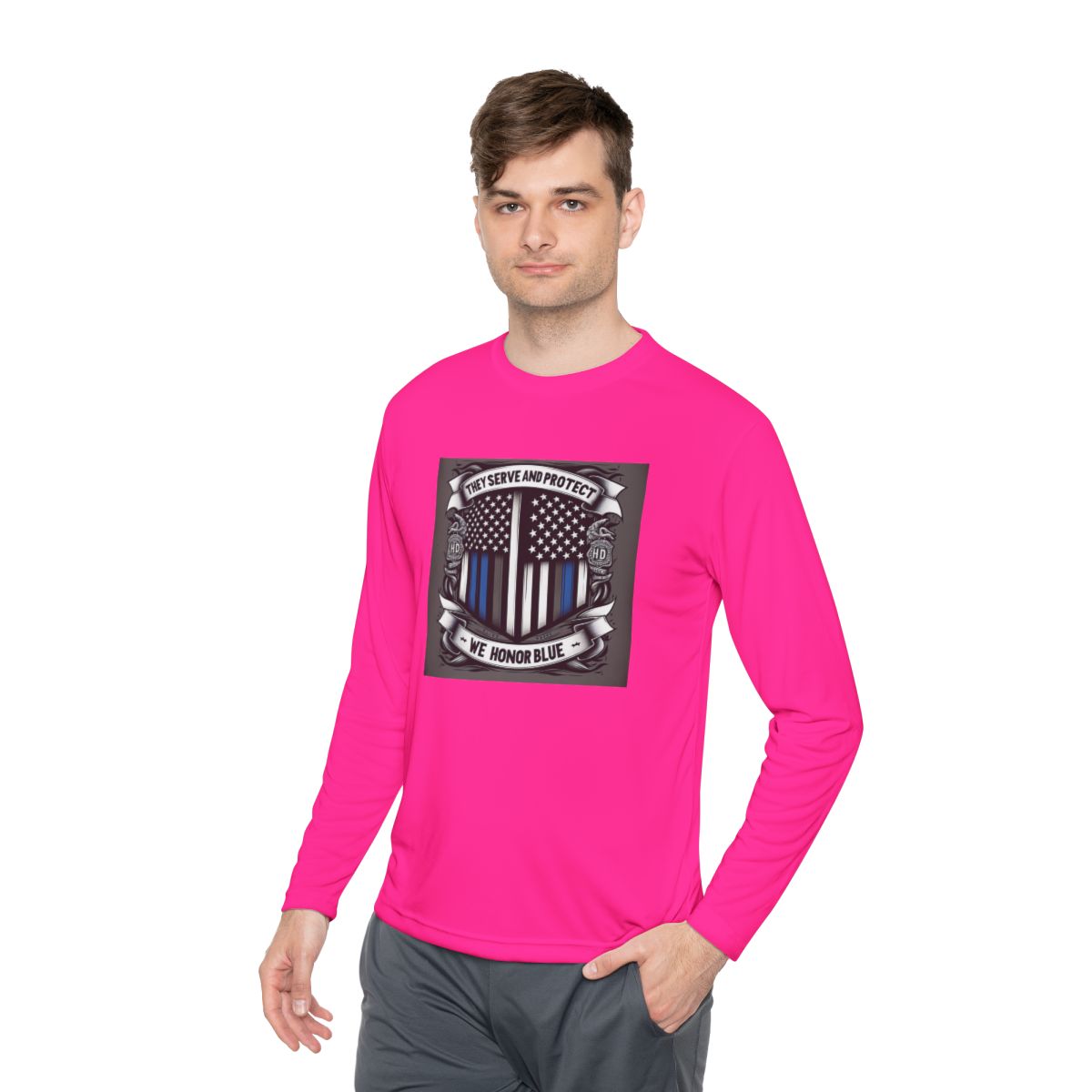 Unisex Lightweight Long Sleeve Tee - Image 15
