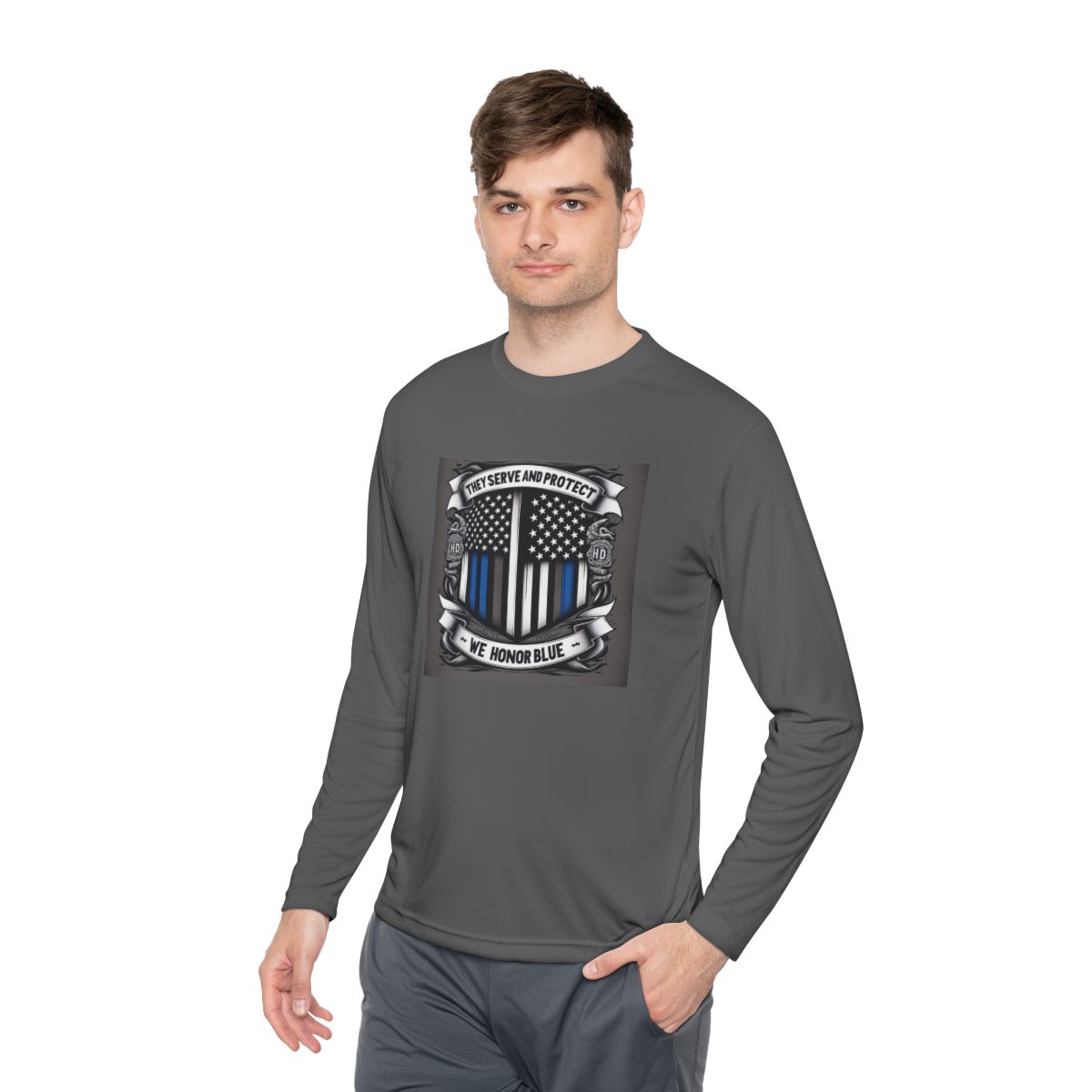 Unisex Lightweight Long Sleeve Tee - Image 35