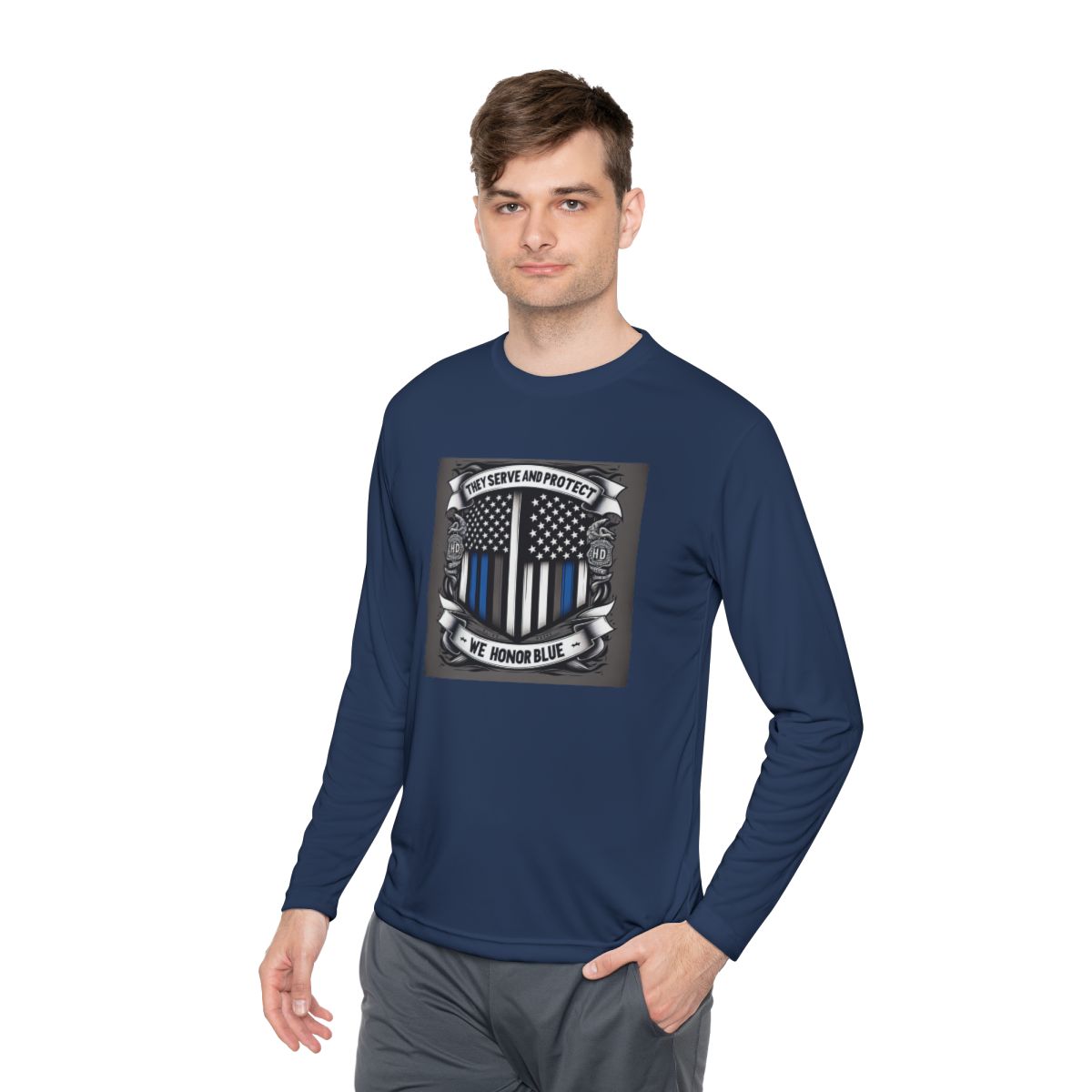 Unisex Lightweight Long Sleeve Tee - Image 19