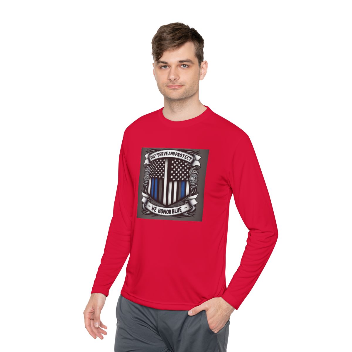 Unisex Lightweight Long Sleeve Tee - Image 7