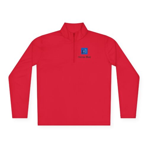 Unisex Quarter-Zip Pullover - Honor Blue Logo Activewear