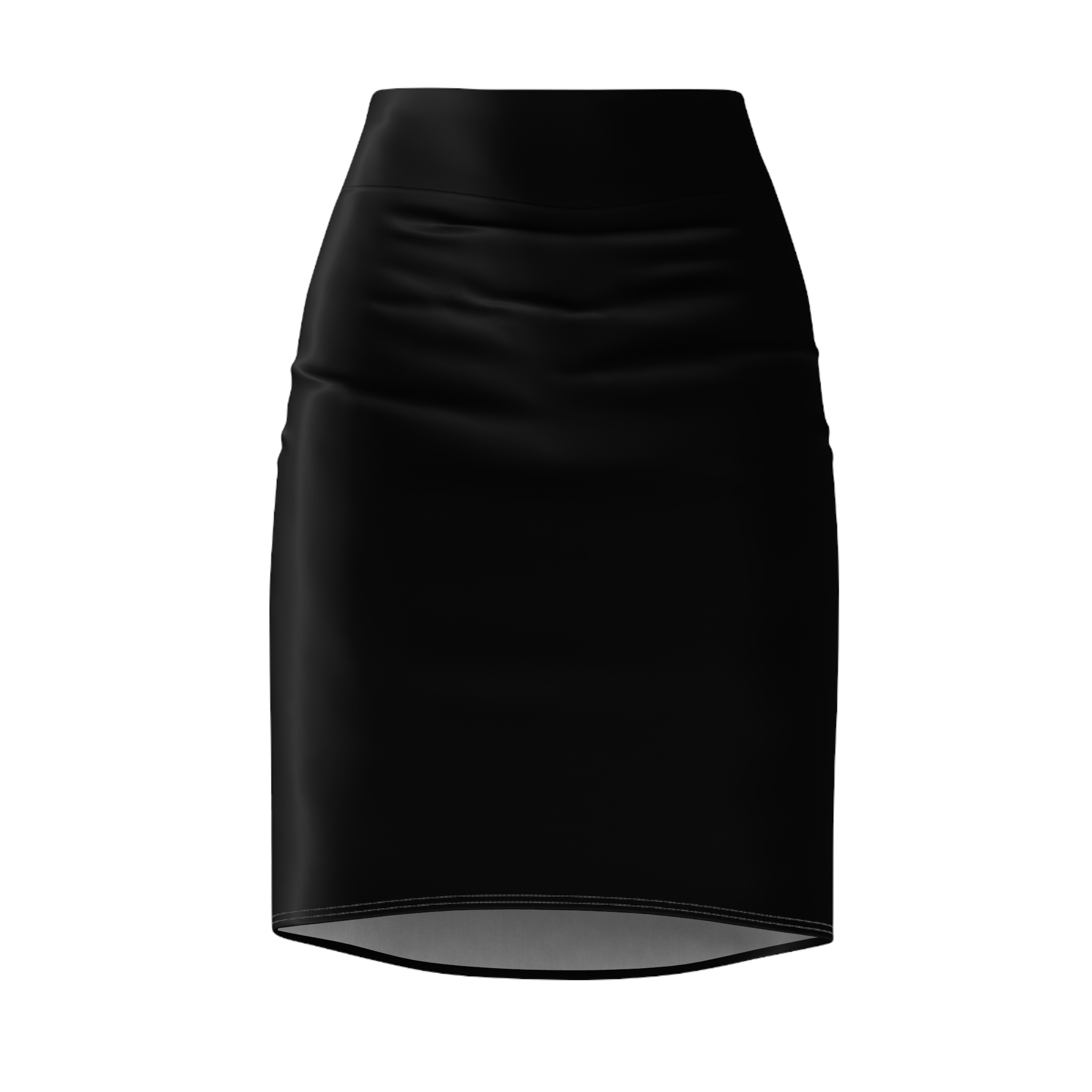 Support Our Officers' Families Black Pencil Skirt — Women's Sleek Office & Evening Wear - Image 3