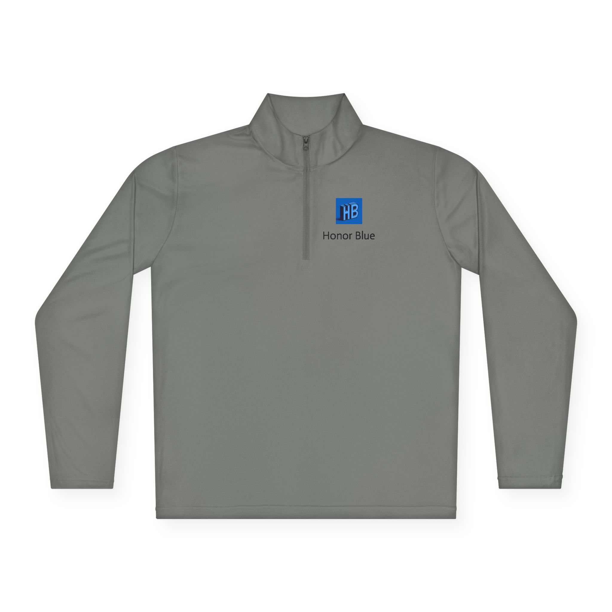 Honor Blue Quarter-Zip Pullover — Small Chest Logo - Image 17