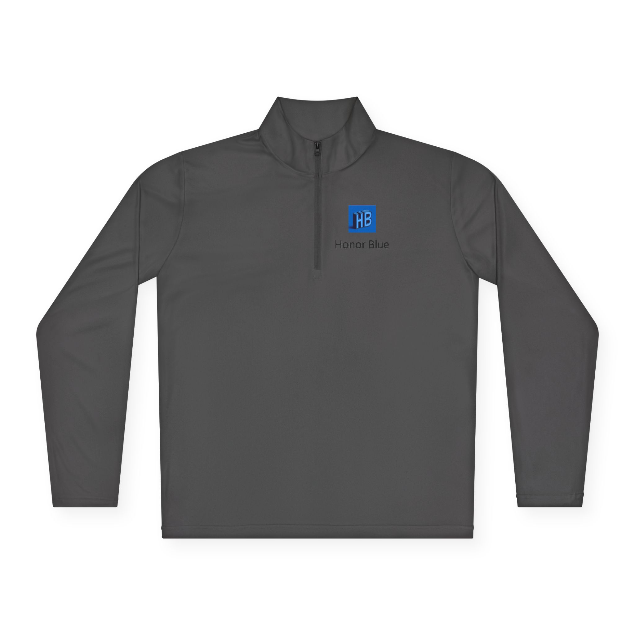 Honor Blue Quarter-Zip Pullover — Small Chest Logo - Image 9