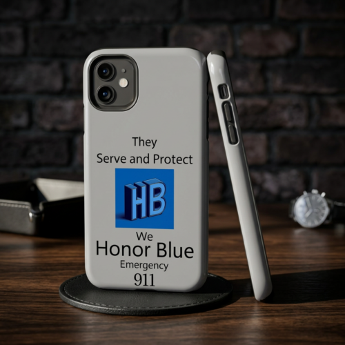 Honor Blue 911 Tough Phone Case – They Serve and Protect Emergency Tribute