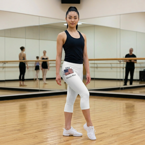 250th Anniversary Law-Themed Women’s Capri Leggings — Celebrate the Law (Dancing, Running, Lifting or Casual)