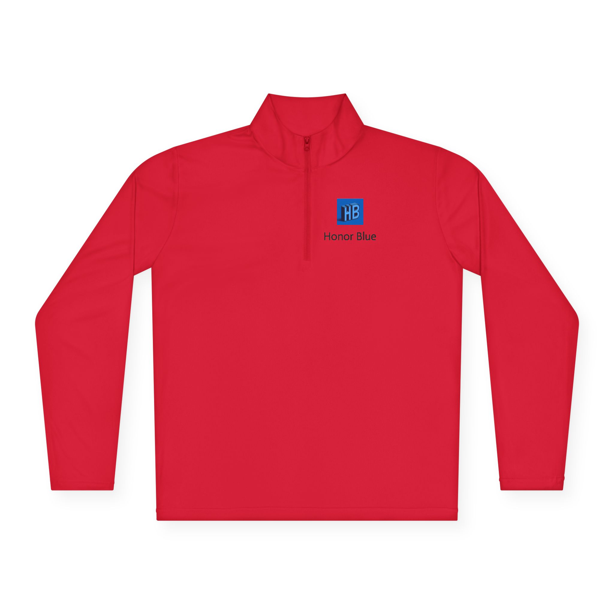 Honor Blue Quarter-Zip Pullover — Small Chest Logo - Image 29