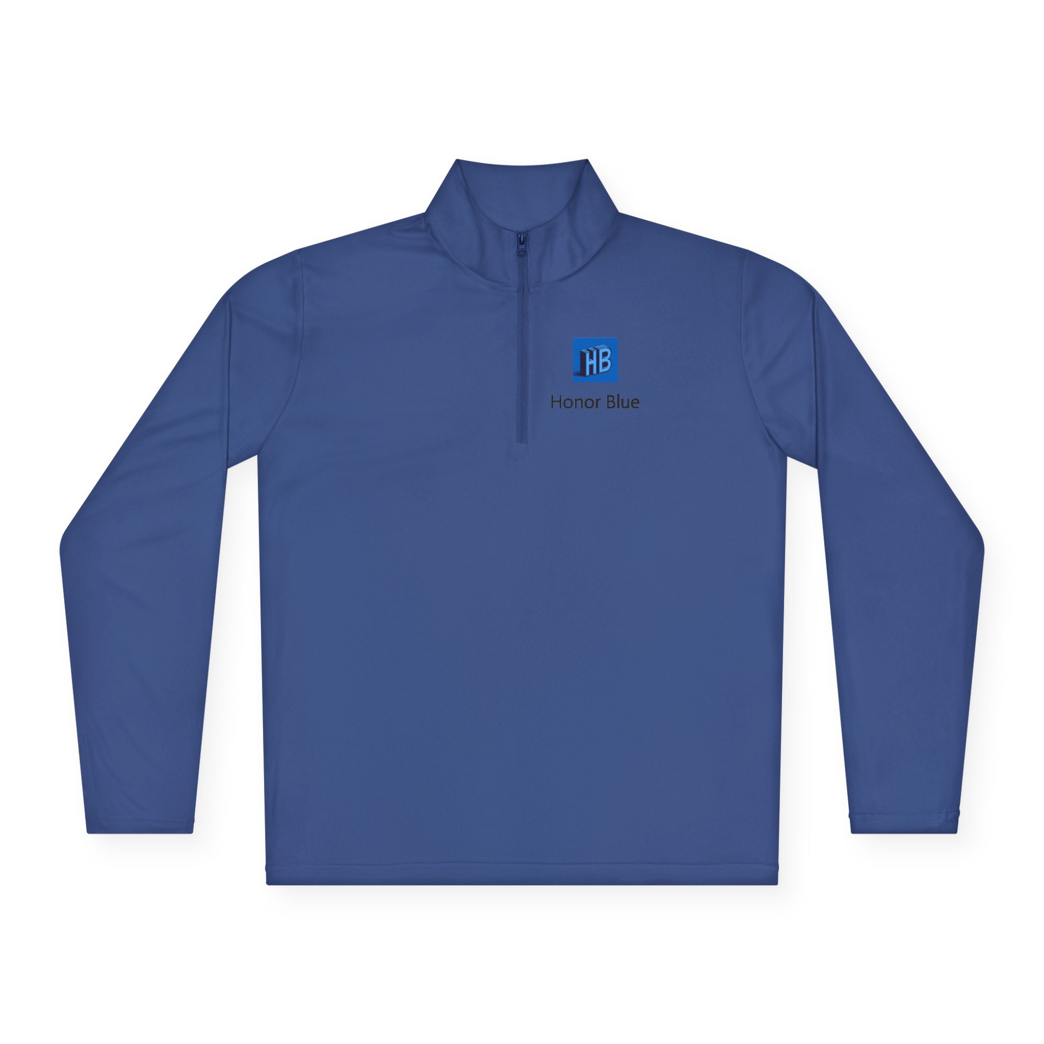 Honor Blue Quarter-Zip Pullover — Small Chest Logo - Image 21