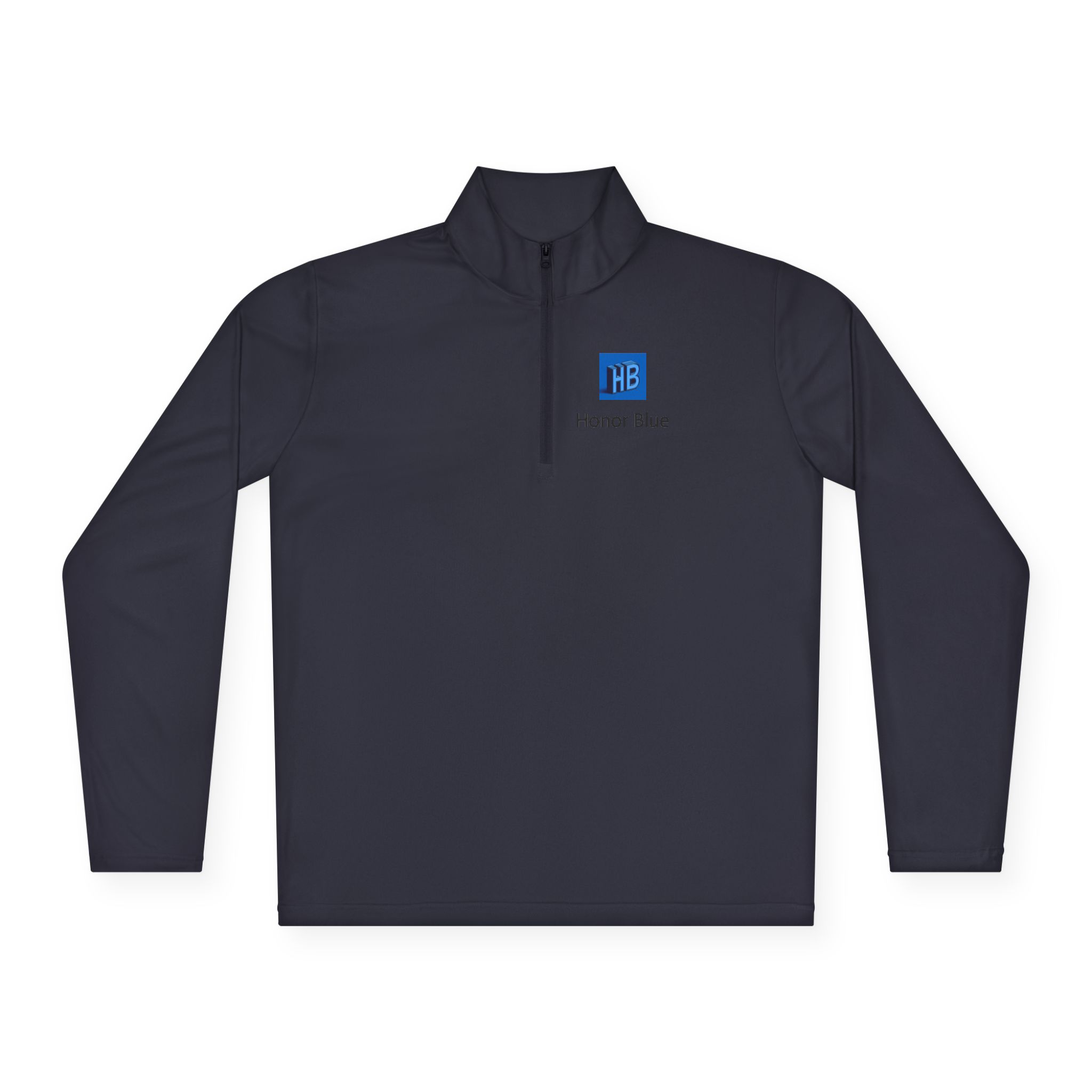 Honor Blue Quarter-Zip Pullover — Small Chest Logo - Image 25