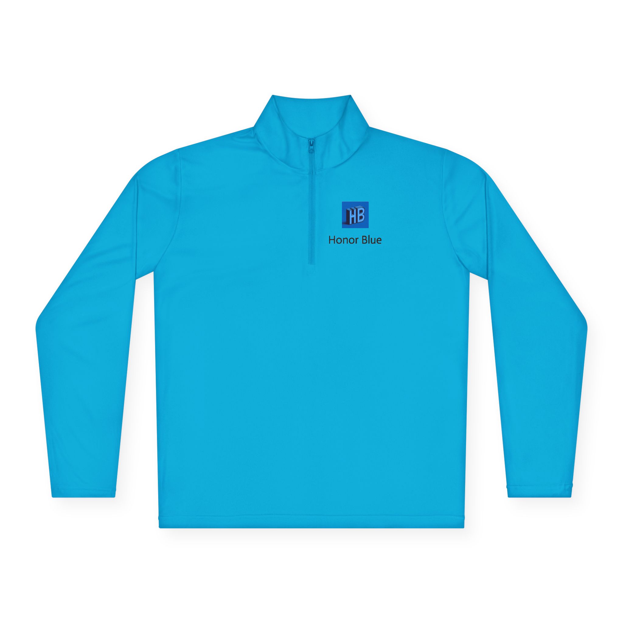 Honor Blue Quarter-Zip Pullover — Small Chest Logo - Image 6
