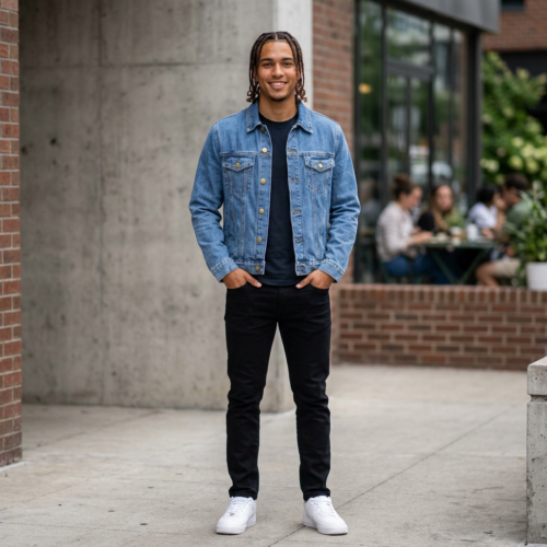 20260801002746-1f18d3fd-1c7d-668e-a409-a6d4e89a78bf.png Classic Men's Denim Jacket - Timeless Versatile Casual Jacket