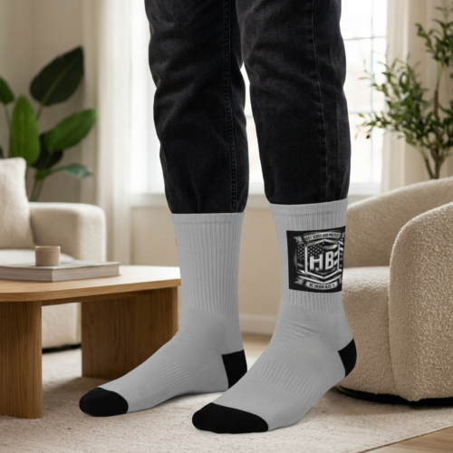 Law Enforcement Support Crew Socks — 'Supporting Officers & Families'