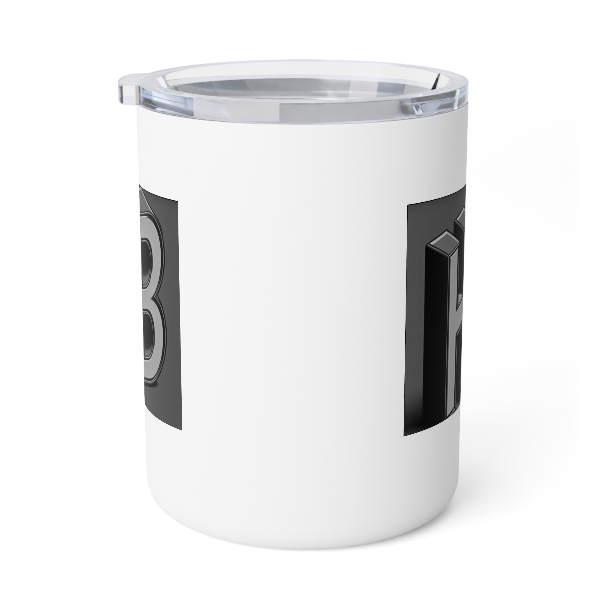 10oz Insulated Coffee Mug with Vintage Letterpress Block Design - Image 3