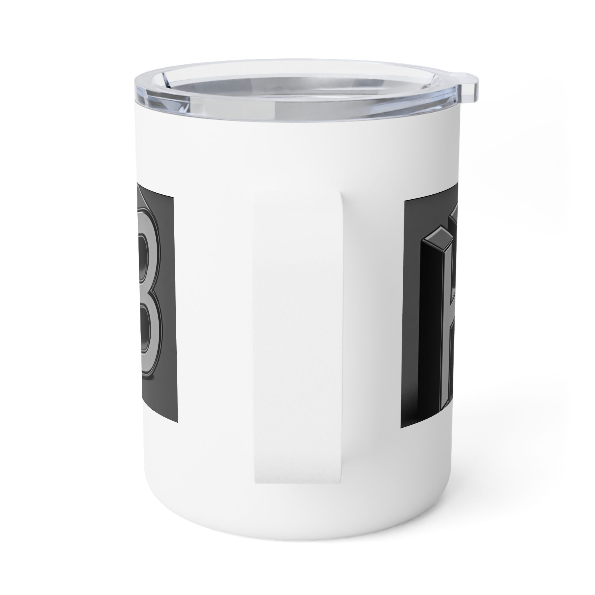10oz Insulated Coffee Mug with Vintage Letterpress Block Design - Image 5